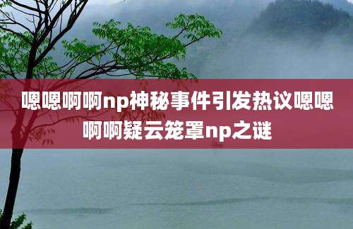 嗯嗯啊啊np神秘事件引发热议嗯嗯啊啊疑云笼罩np之谜