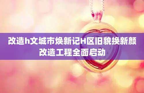 改造h文城市焕新记H区旧貌换新颜改造工程全面启动