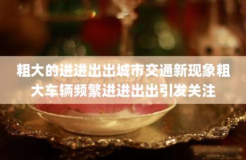 粗大的进进出出城市交通新现象粗大车辆频繁进进出出引发关注