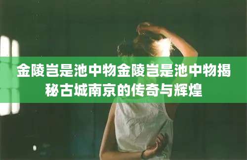 金陵岂是池中物金陵岂是池中物揭秘古城南京的传奇与辉煌