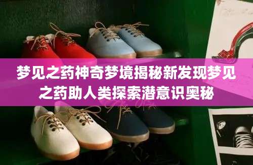 梦见之药神奇梦境揭秘新发现梦见之药助人类探索潜意识奥秘