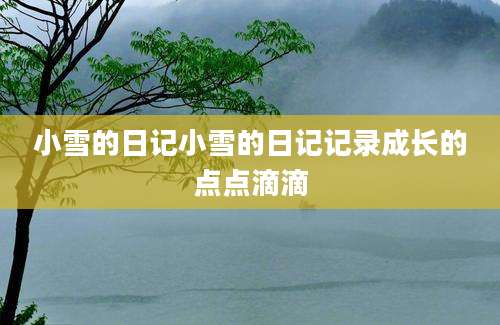 小雪的日记小雪的日记记录成长的点点滴滴