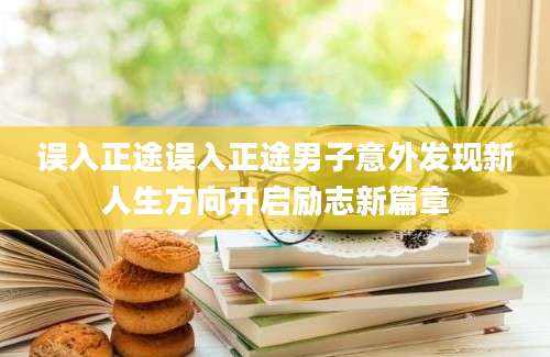 误入正途误入正途男子意外发现新人生方向开启励志新篇章