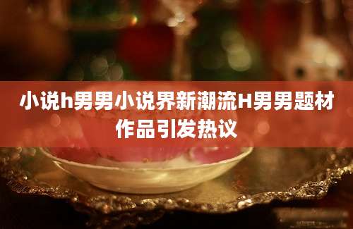 小说h男男小说界新潮流H男男题材作品引发热议