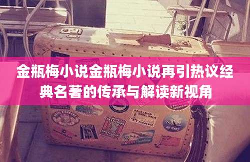 金瓶梅小说金瓶梅小说再引热议经典名著的传承与解读新视角