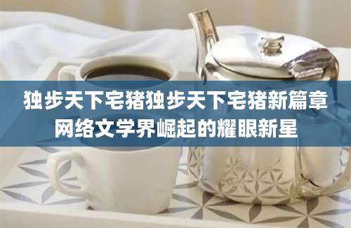 独步天下宅猪独步天下宅猪新篇章网络文学界崛起的耀眼新星