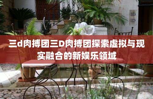 三d肉搏团三D肉搏团探索虚拟与现实融合的新娱乐领域