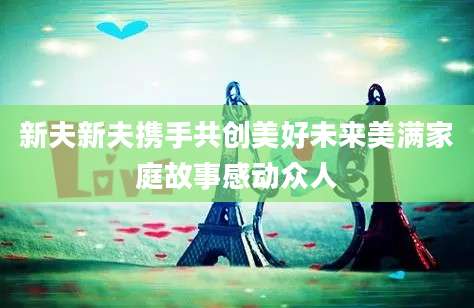 新夫新夫携手共创美好未来美满家庭故事感动众人