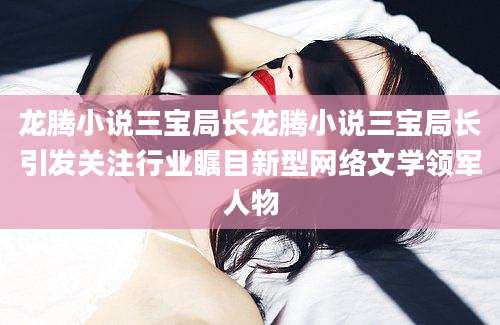 龙腾小说三宝局长龙腾小说三宝局长引发关注行业瞩目新型网络文学领军人物