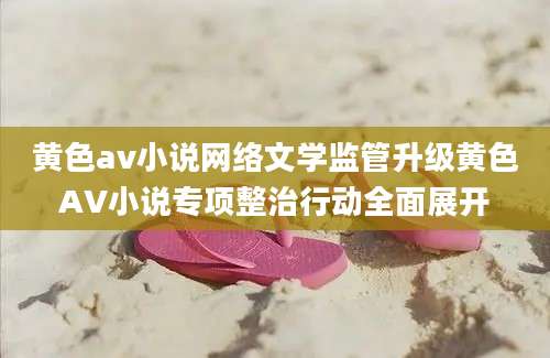 黄色av小说网络文学监管升级黄色AV小说专项整治行动全面展开
