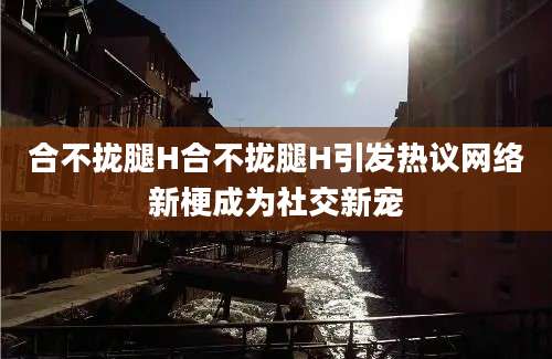 合不拢腿H合不拢腿H引发热议网络新梗成为社交新宠