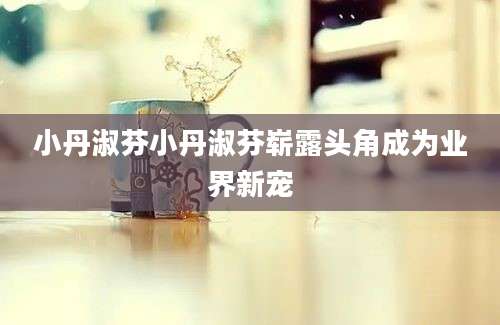 小丹淑芬小丹淑芬崭露头角成为业界新宠