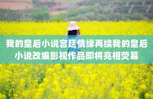 我的皇后小说宫廷情缘再续我的皇后小说改编影视作品即将亮相荧幕