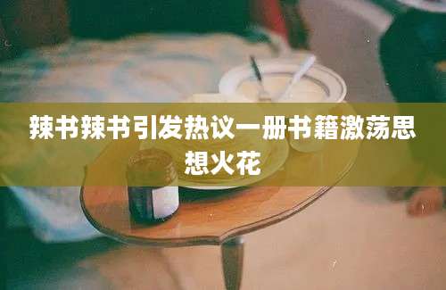 辣书辣书引发热议一册书籍激荡思想火花