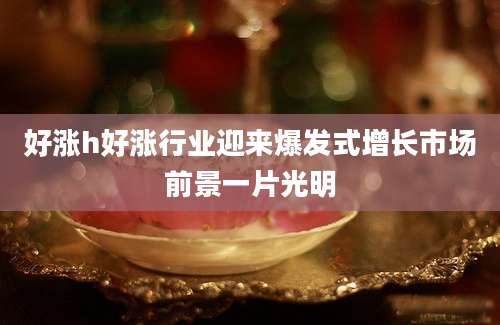 好涨h好涨行业迎来爆发式增长市场前景一片光明