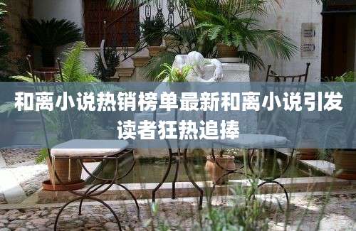 和离小说热销榜单最新和离小说引发读者狂热追捧