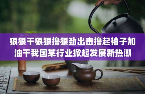 狠狠干狠狠撸狠劲出击撸起袖子加油干我国某行业掀起发展新热潮