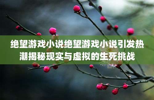 绝望游戏小说绝望游戏小说引发热潮揭秘现实与虚拟的生死挑战