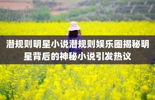 潜规则明星小说潜规则娱乐圈揭秘明星背后的神秘小说引发热议