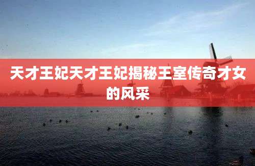 天才王妃天才王妃揭秘王室传奇才女的风采