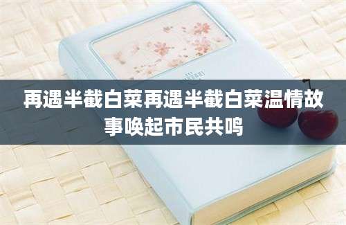 再遇半截白菜再遇半截白菜温情故事唤起市民共鸣