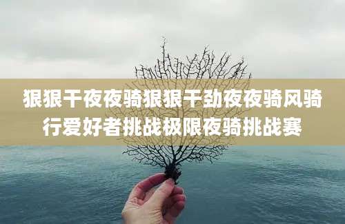 狠狠干夜夜骑狠狠干劲夜夜骑风骑行爱好者挑战极限夜骑挑战赛