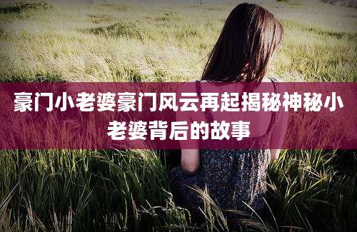 豪门小老婆豪门风云再起揭秘神秘小老婆背后的故事