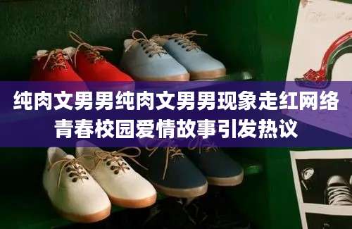 纯肉文男男纯肉文男男现象走红网络青春校园爱情故事引发热议