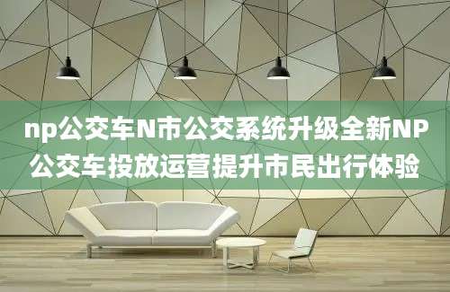 np公交车N市公交系统升级全新NP公交车投放运营提升市民出行体验
