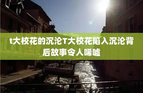 t大校花的沉沦T大校花陷入沉沦背后故事令人唏嘘