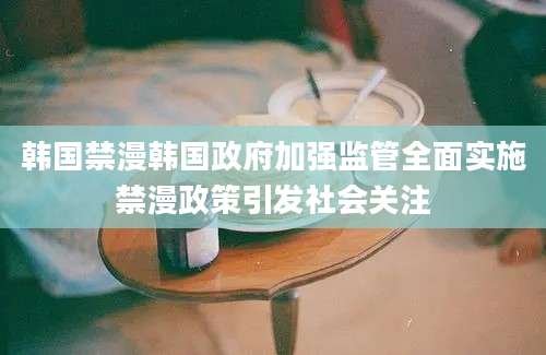 韩国禁漫韩国政府加强监管全面实施禁漫政策引发社会关注