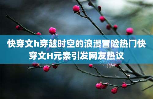 快穿文h穿越时空的浪漫冒险热门快穿文H元素引发网友热议