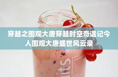 穿越之围观大唐穿越时空奇遇记今人围观大唐盛世风云录