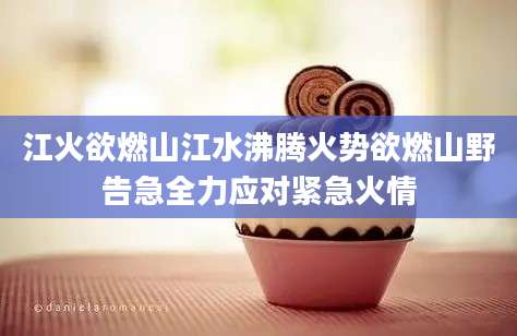江火欲燃山江水沸腾火势欲燃山野告急全力应对紧急火情