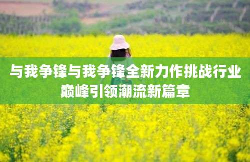 与我争锋与我争锋全新力作挑战行业巅峰引领潮流新篇章