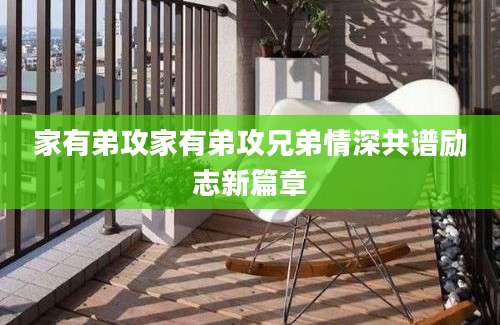 家有弟攻家有弟攻兄弟情深共谱励志新篇章