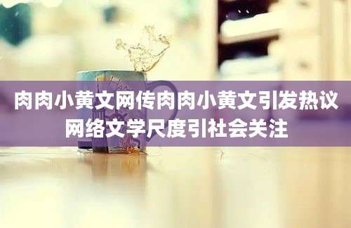 肉肉小黄文网传肉肉小黄文引发热议网络文学尺度引社会关注