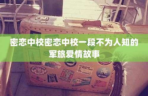 密恋中校密恋中校一段不为人知的军旅爱情故事