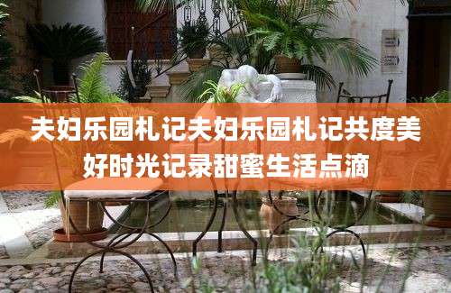 夫妇乐园札记夫妇乐园札记共度美好时光记录甜蜜生活点滴