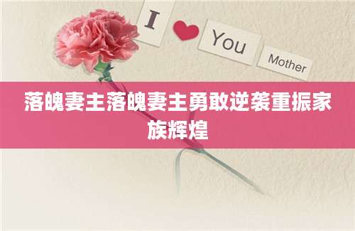 落魄妻主落魄妻主勇敢逆袭重振家族辉煌