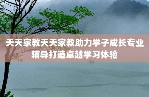 天天家教天天家教助力学子成长专业辅导打造卓越学习体验