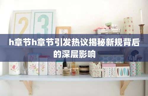 h章节h章节引发热议揭秘新规背后的深层影响