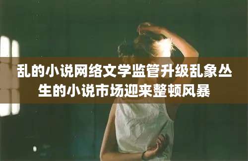 乱的小说网络文学监管升级乱象丛生的小说市场迎来整顿风暴
