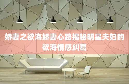 娇妻之欲海娇妻心路揭秘明星夫妇的欲海情感纠葛