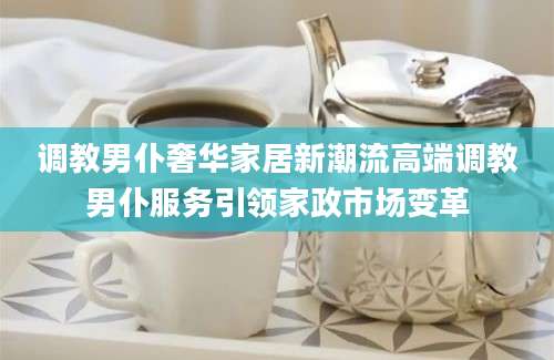 调教男仆奢华家居新潮流高端调教男仆服务引领家政市场变革