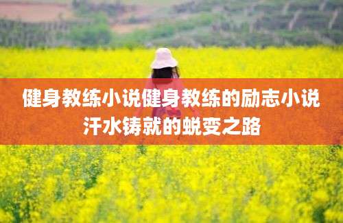 健身教练小说健身教练的励志小说汗水铸就的蜕变之路