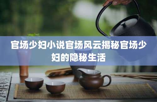 官场少妇小说官场风云揭秘官场少妇的隐秘生活