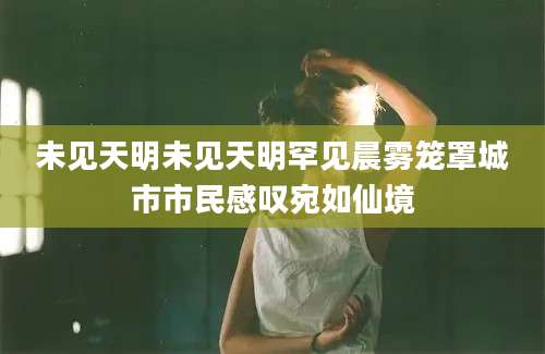 未见天明未见天明罕见晨雾笼罩城市市民感叹宛如仙境