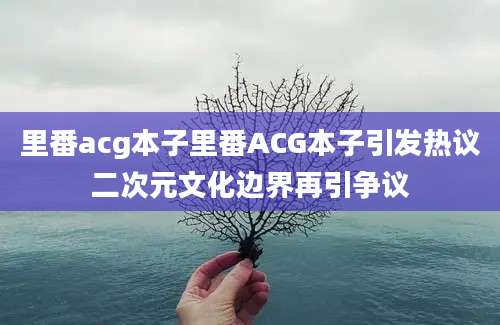 里番acg本子里番ACG本子引发热议二次元文化边界再引争议
