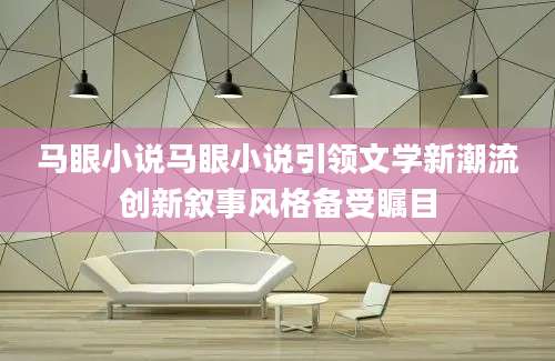 马眼小说马眼小说引领文学新潮流创新叙事风格备受瞩目